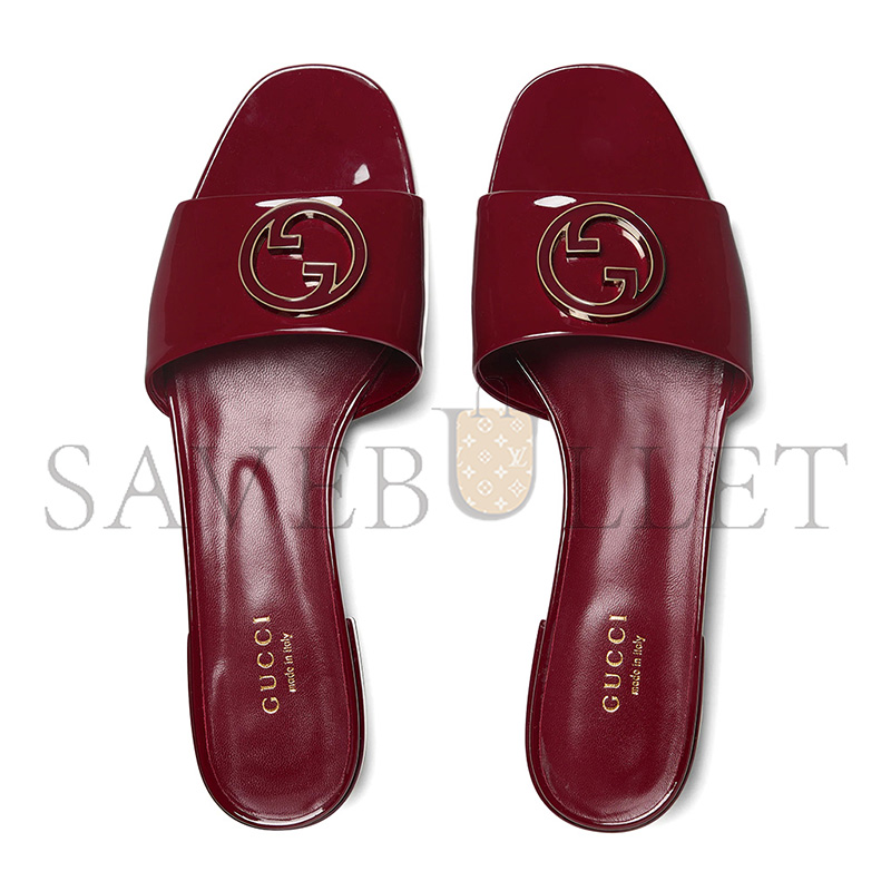 GUCCI WOMEN'S ROUND INTERLOCKING G SANDAL 820860 GUCCI WOMEN'S ROUND INTERLOCKING G SANDAL 820860